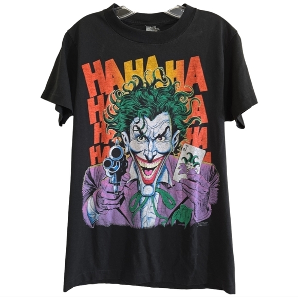 Vintage Other - Vintage 1989 DC Comics Graphic Joker T-shirt XS Single Stitch Dated